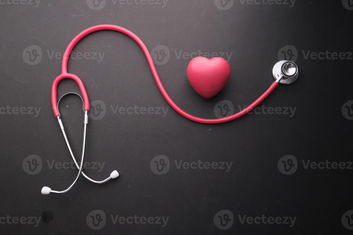 The symbolic stethoscope and heart embody the intersection of healthcare, compassion, and love photo