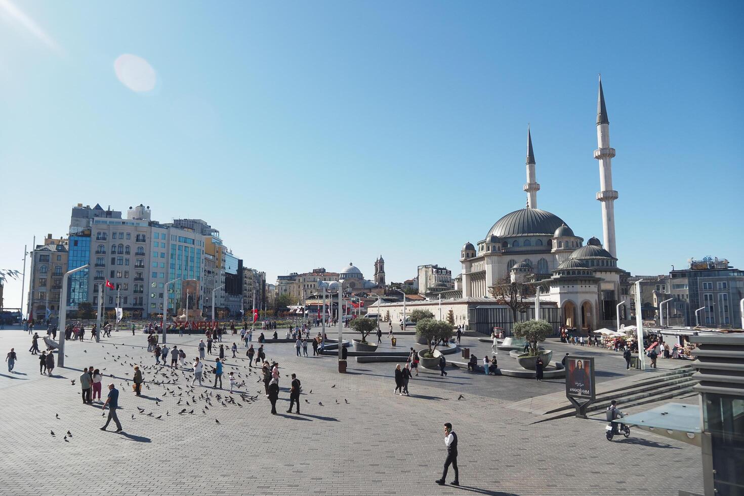 Turkey istanbul 24 june 2023. A mosque in the city of istanbul. Taksim mosque photo
