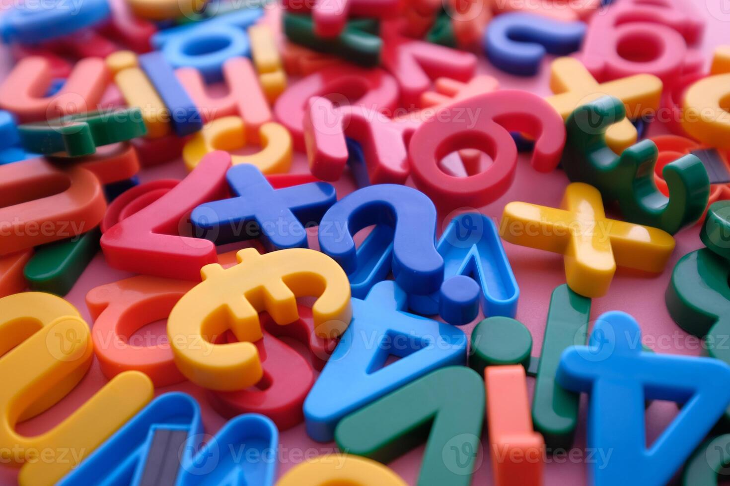 Engaging and Colorful Alphabet Letters and Symbols to Enhance Creative Learning Experiences photo