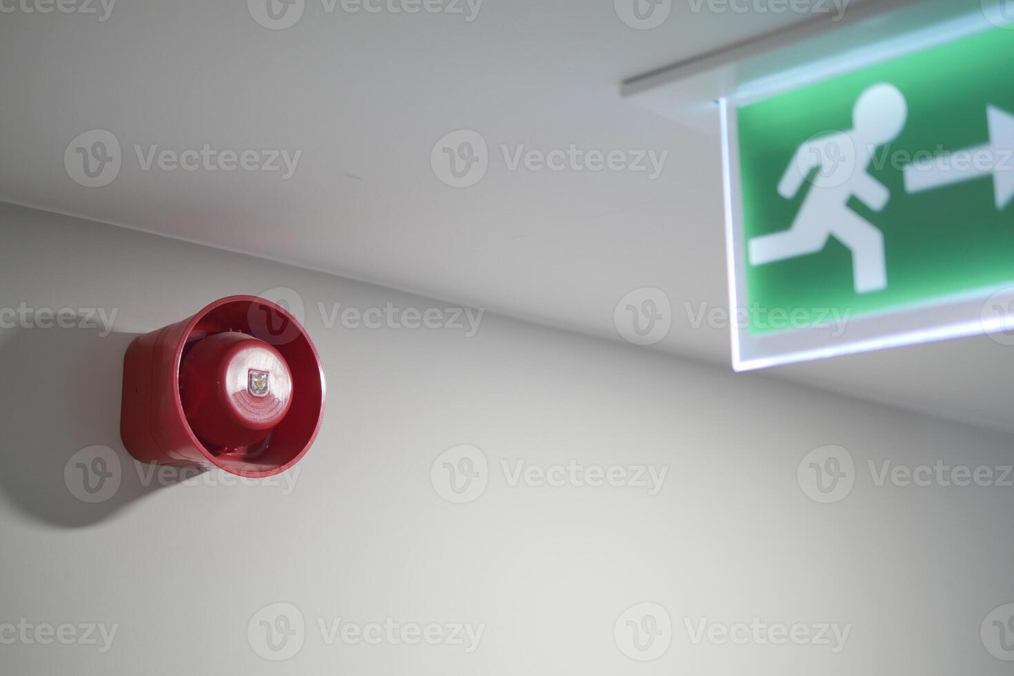 The Emergency Alarm and Exit Sign is a vital feature in any modern building for safety photo