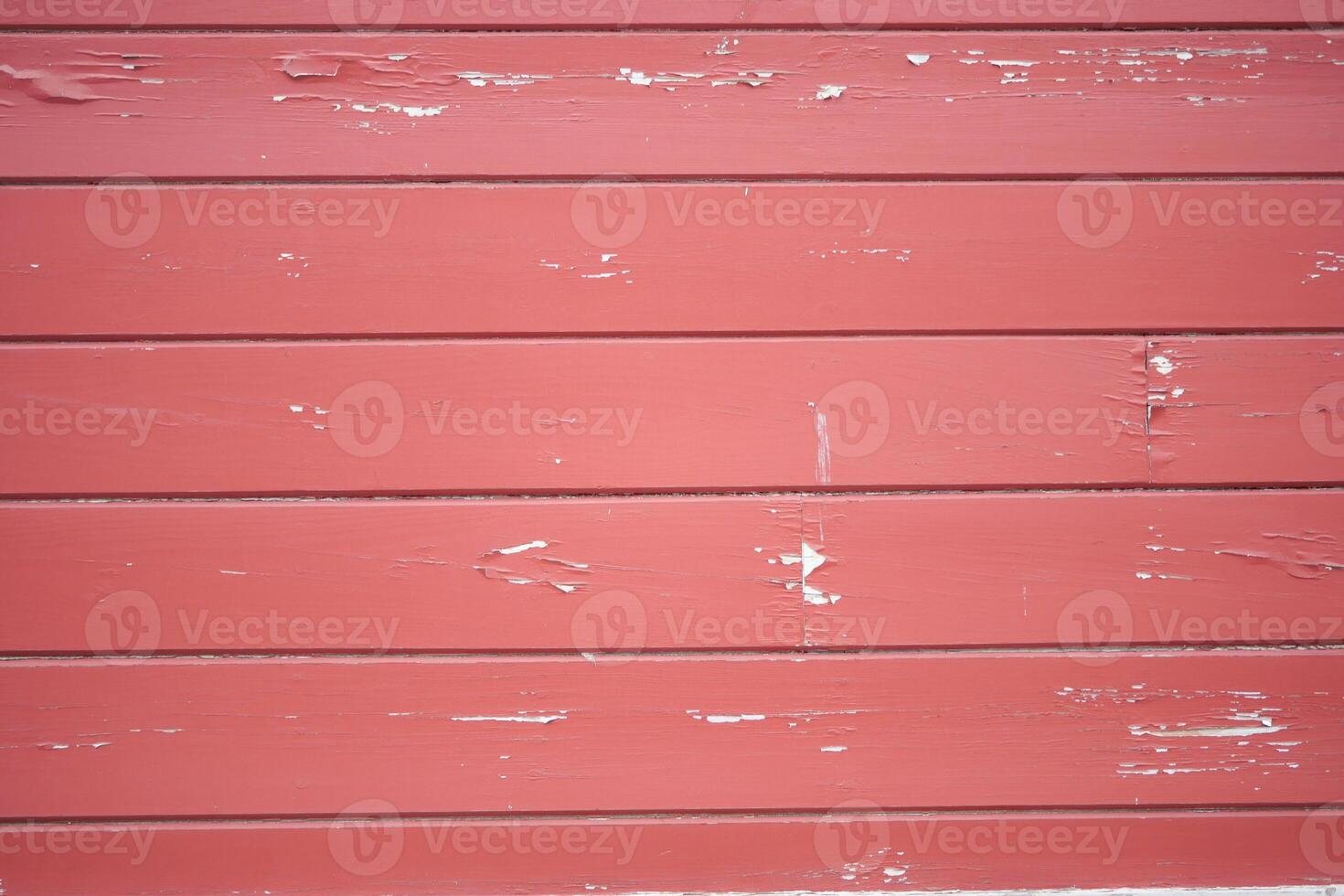 Background of Weathered Red Wooden Planks Featuring Unique Elements of Rustic Beauty photo