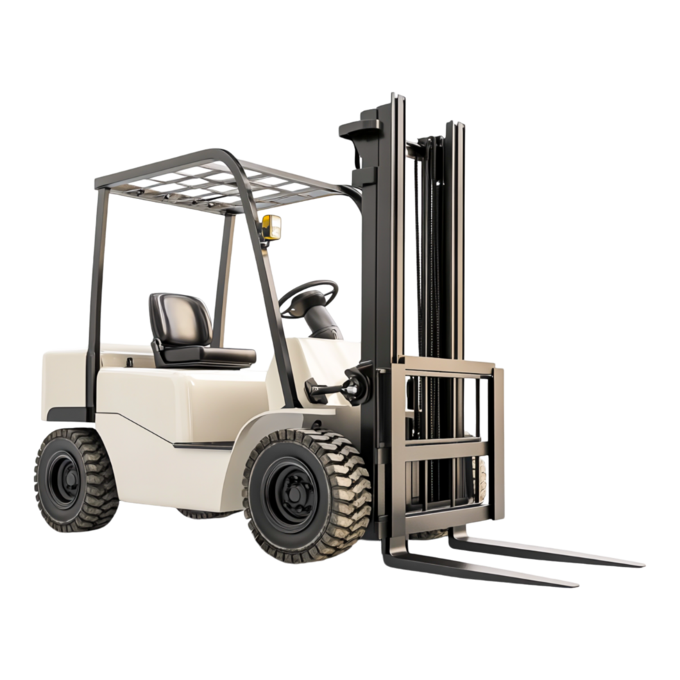 Modern White Forklift png