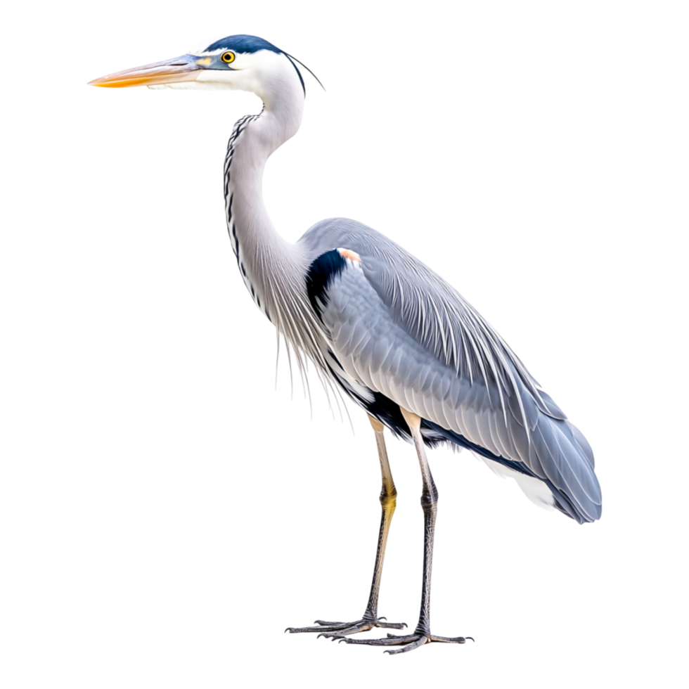 Elegant Heron Stands Gracefully by Water png