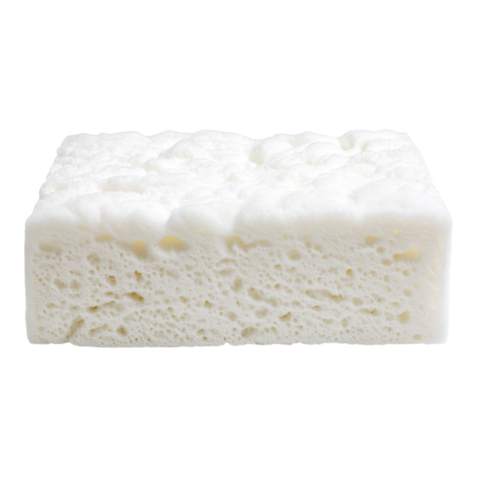 Soft White Sponge for Cleaning and Crafts png