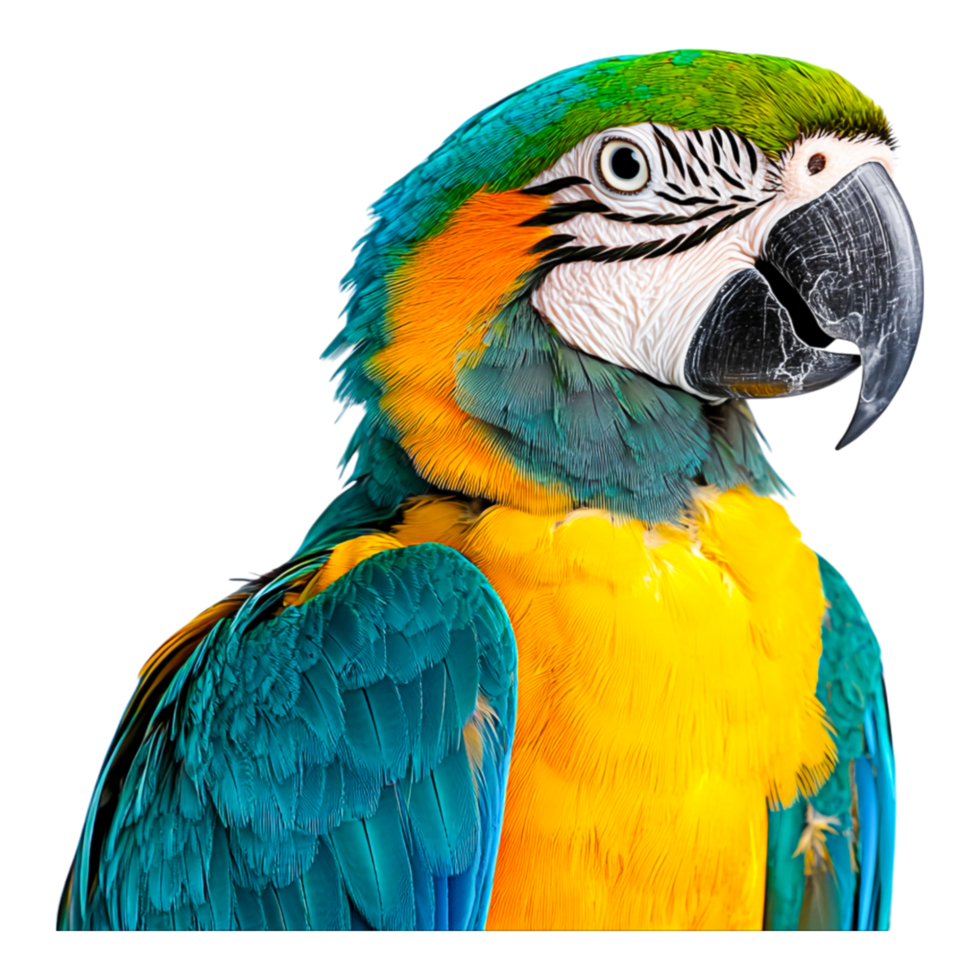 Vibrant Macaw Bird Portrait png