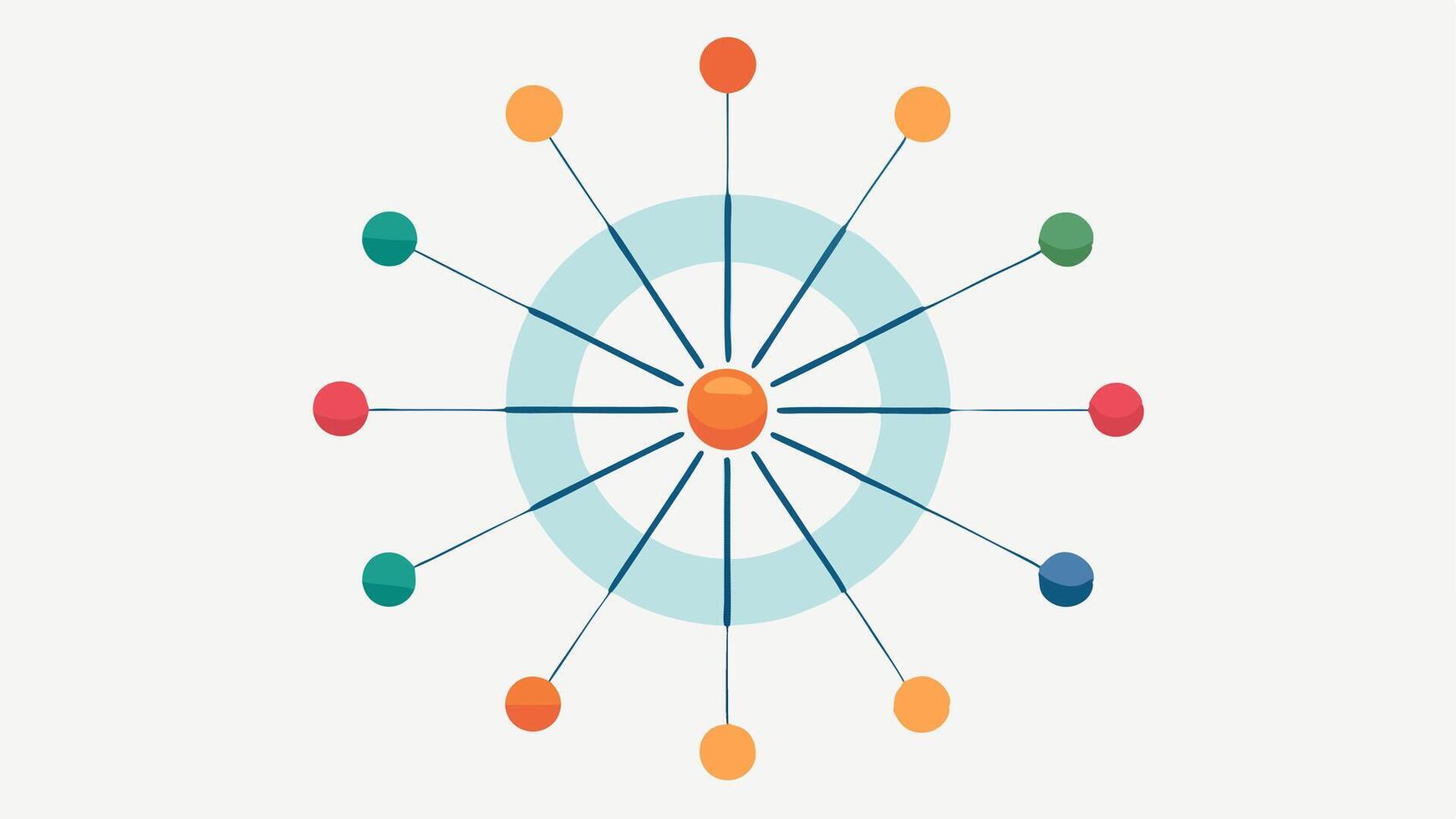 Radial Chart A radial spider chart visualizing multiple epigenetic markers for a single patient at different time points with each axis representing a different marker.. vector