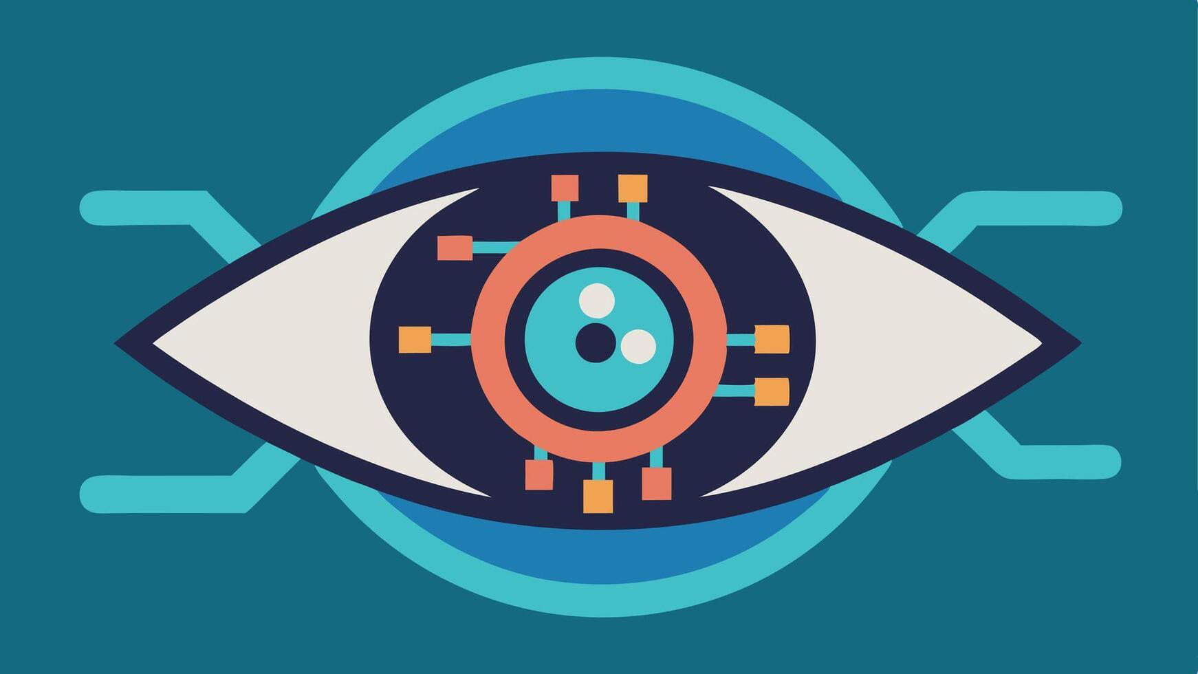 Scanner Device A simplified imaging device resembling an MRI or CT scanner with light beams radiating to symbolize scanning and data collection.. vector