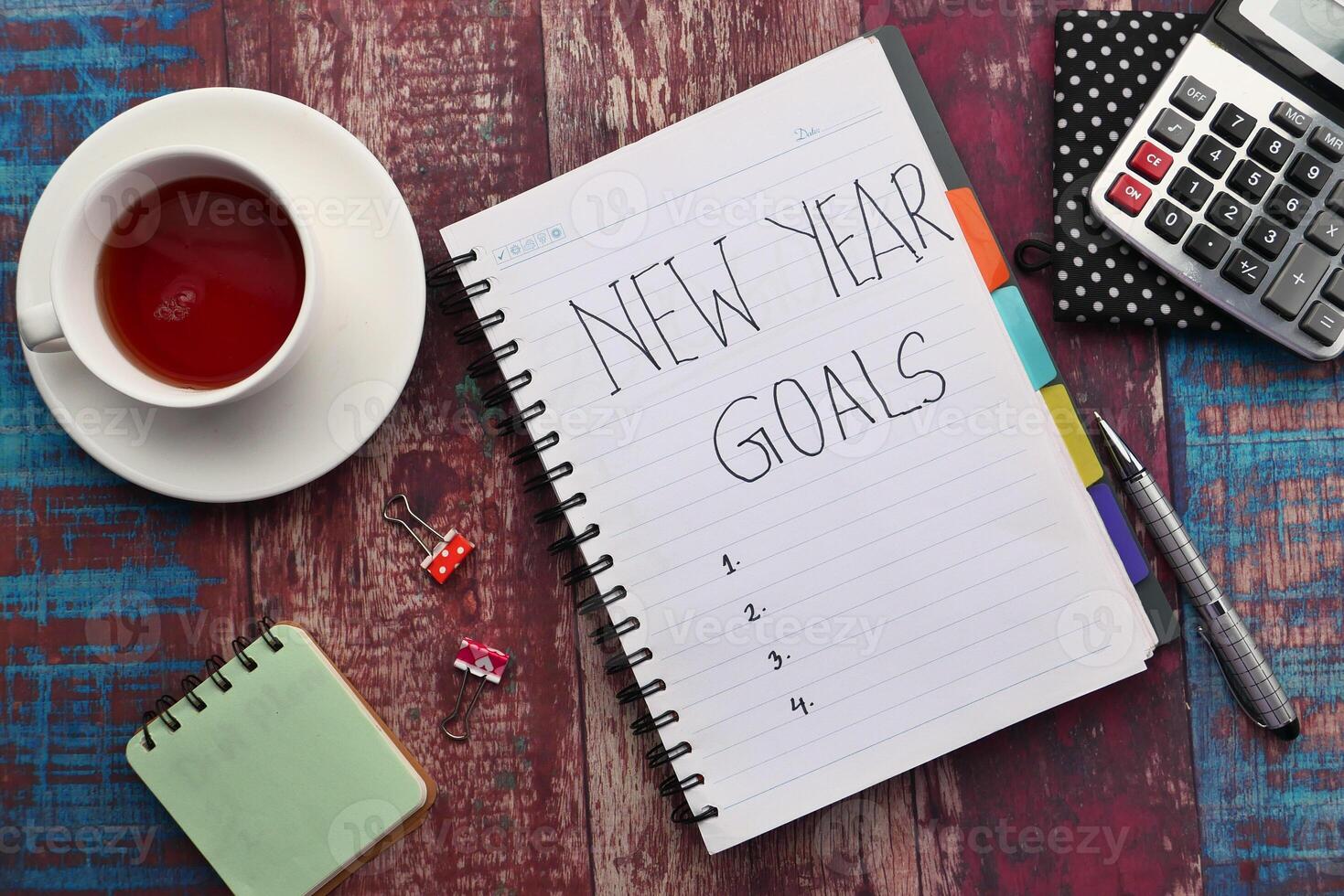 Creating New Year Goals Essential Elements for Journaling, Tea, and Planning Strategies photo
