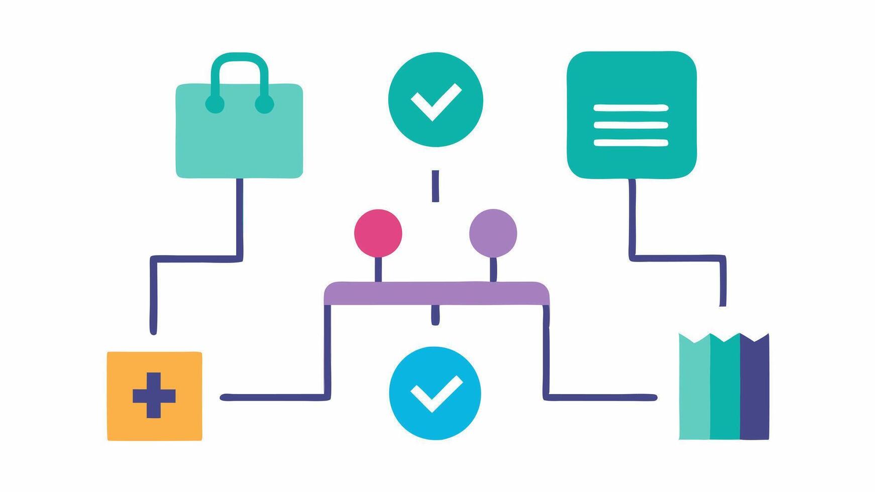 Treatment Protocol A simple flowchart of the therapy process including consultation treatment and followup steps.. vector