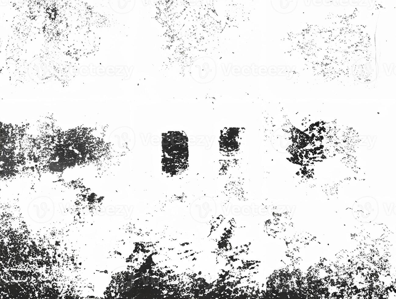 Abstract grunge texture with distressed black and white design, ideal for backgrounds or overlays. photo