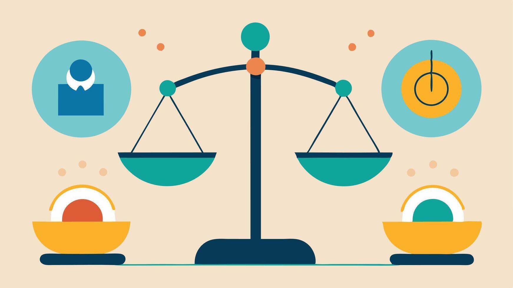 Balance of Stimulation A scale balancing various sensory activities e.g. touch sound light portraying the need for equilibrium in sensory experiences.. vector