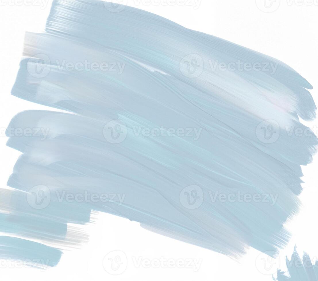 Light blue abstract brushstrokes on a white background, textured paint effect. photo