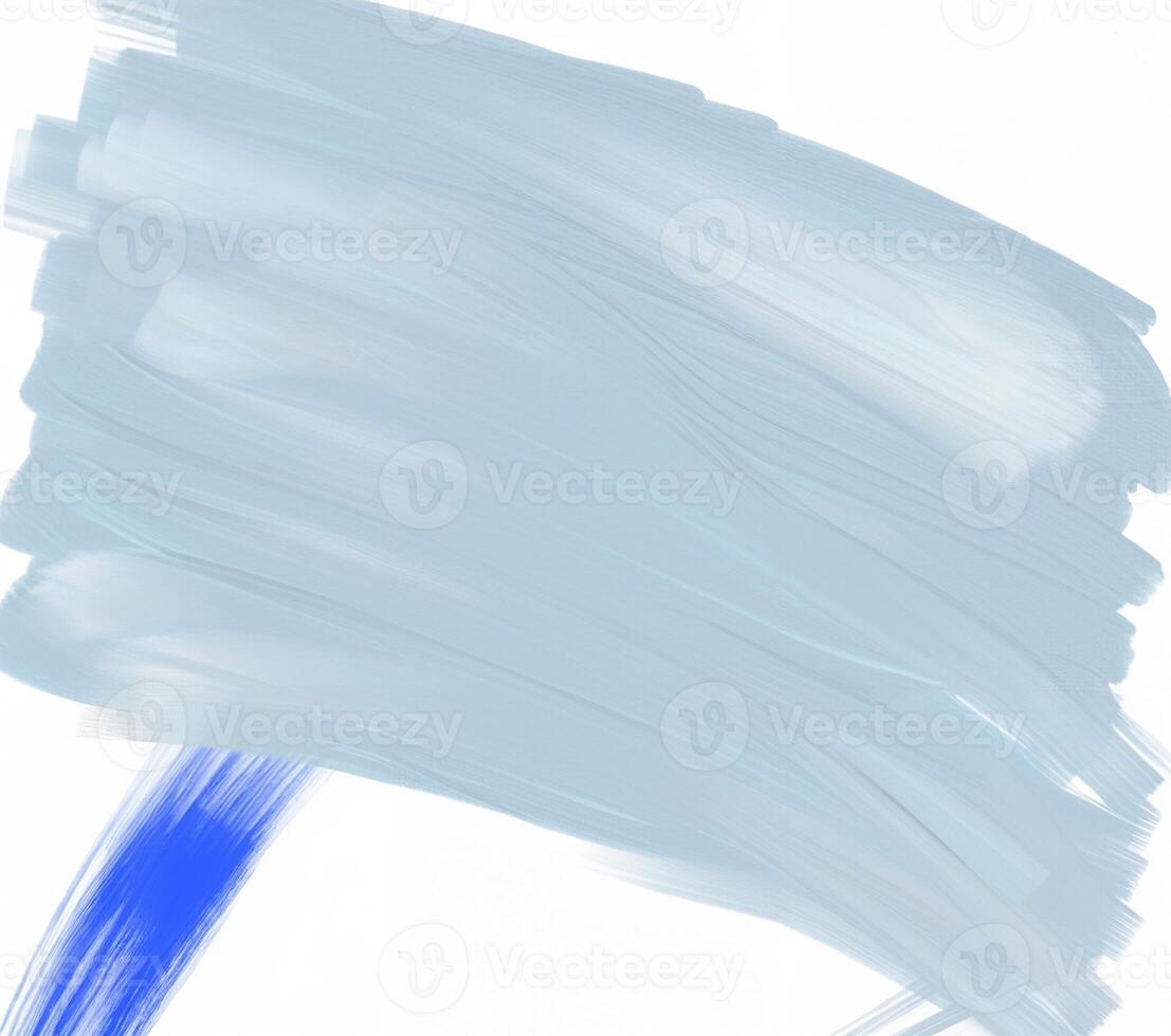 Light blue abstract brushstrokes on a white background, textured paint effect. photo