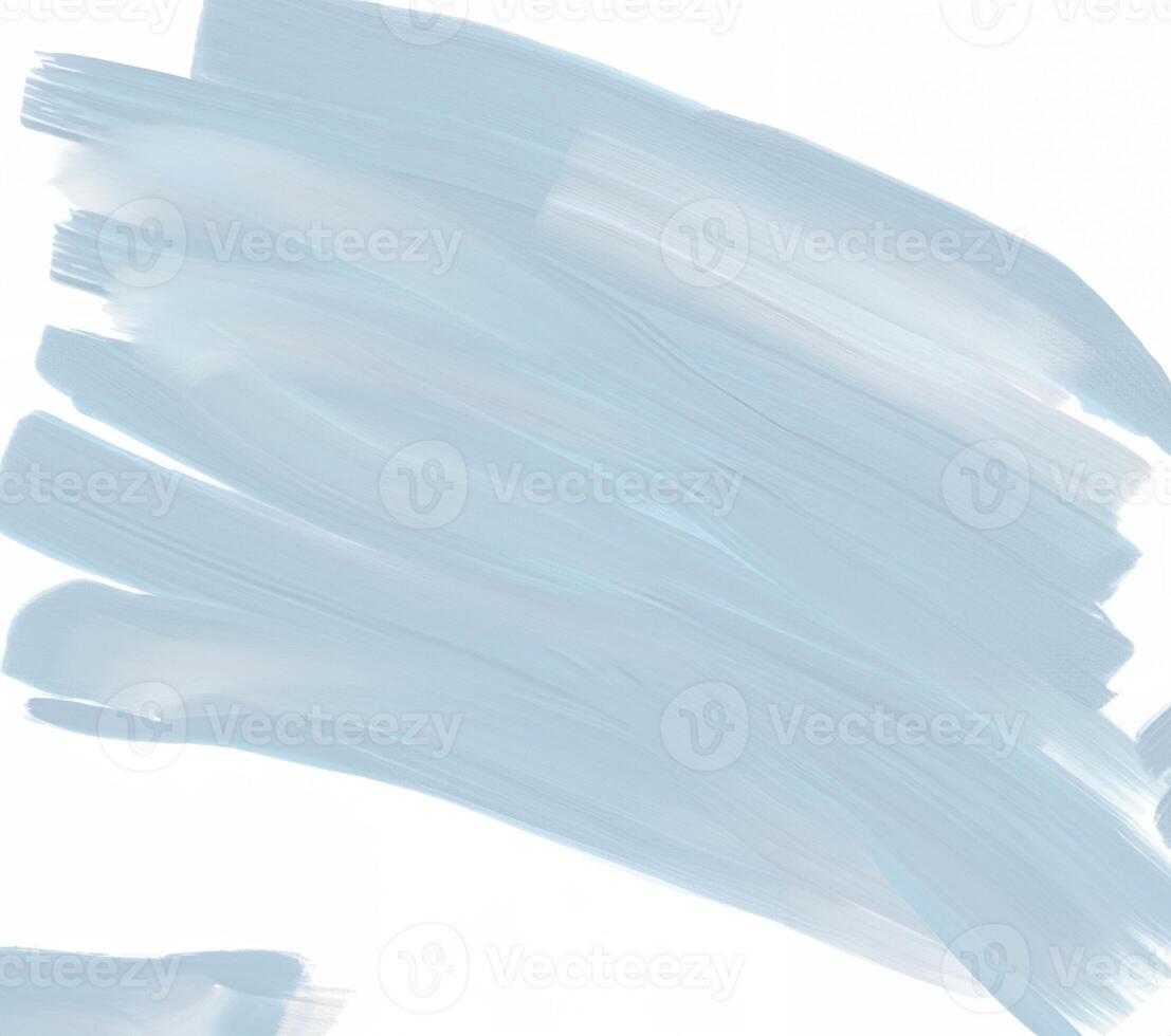 Light blue abstract brushstrokes on a white background, textured paint effect. photo