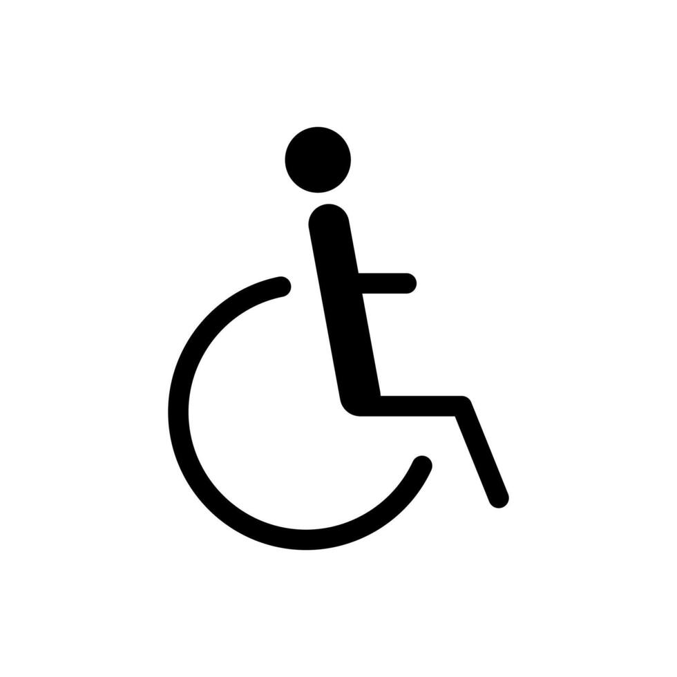 disability or wheelchair icon sign vector