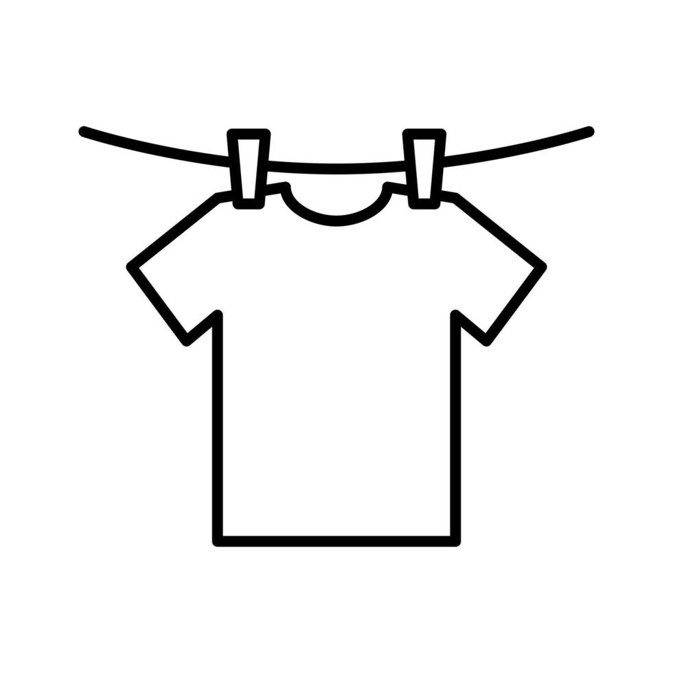 hang out clothes icon sign simple vector