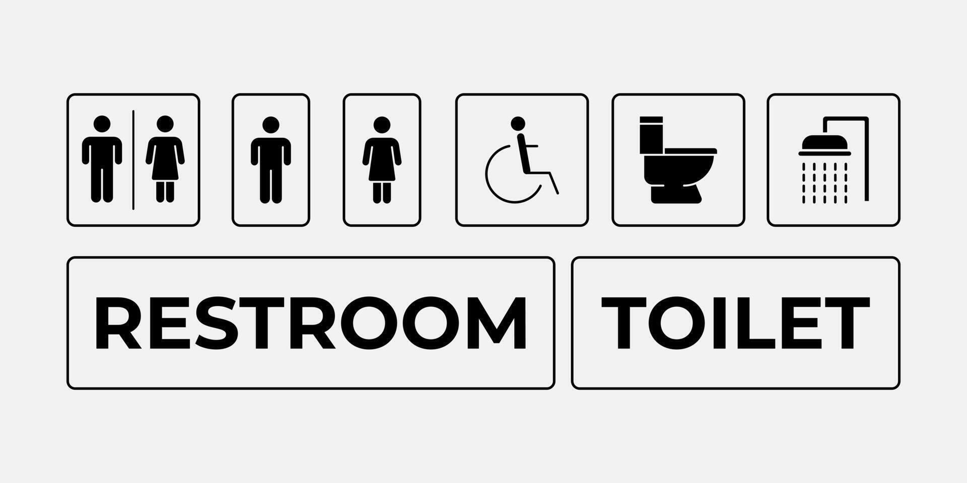 toilet icon simple and clean template vector