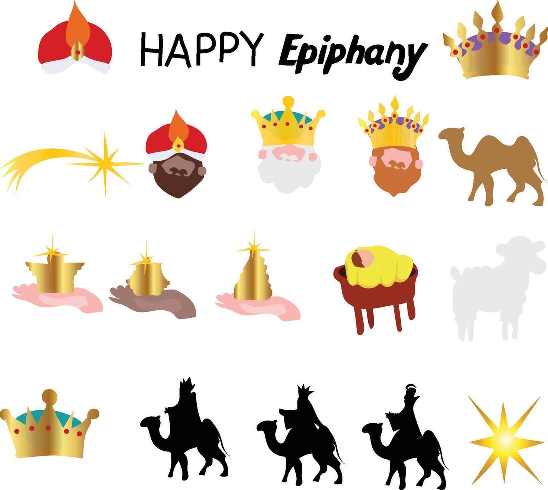 happy epiphany vectors