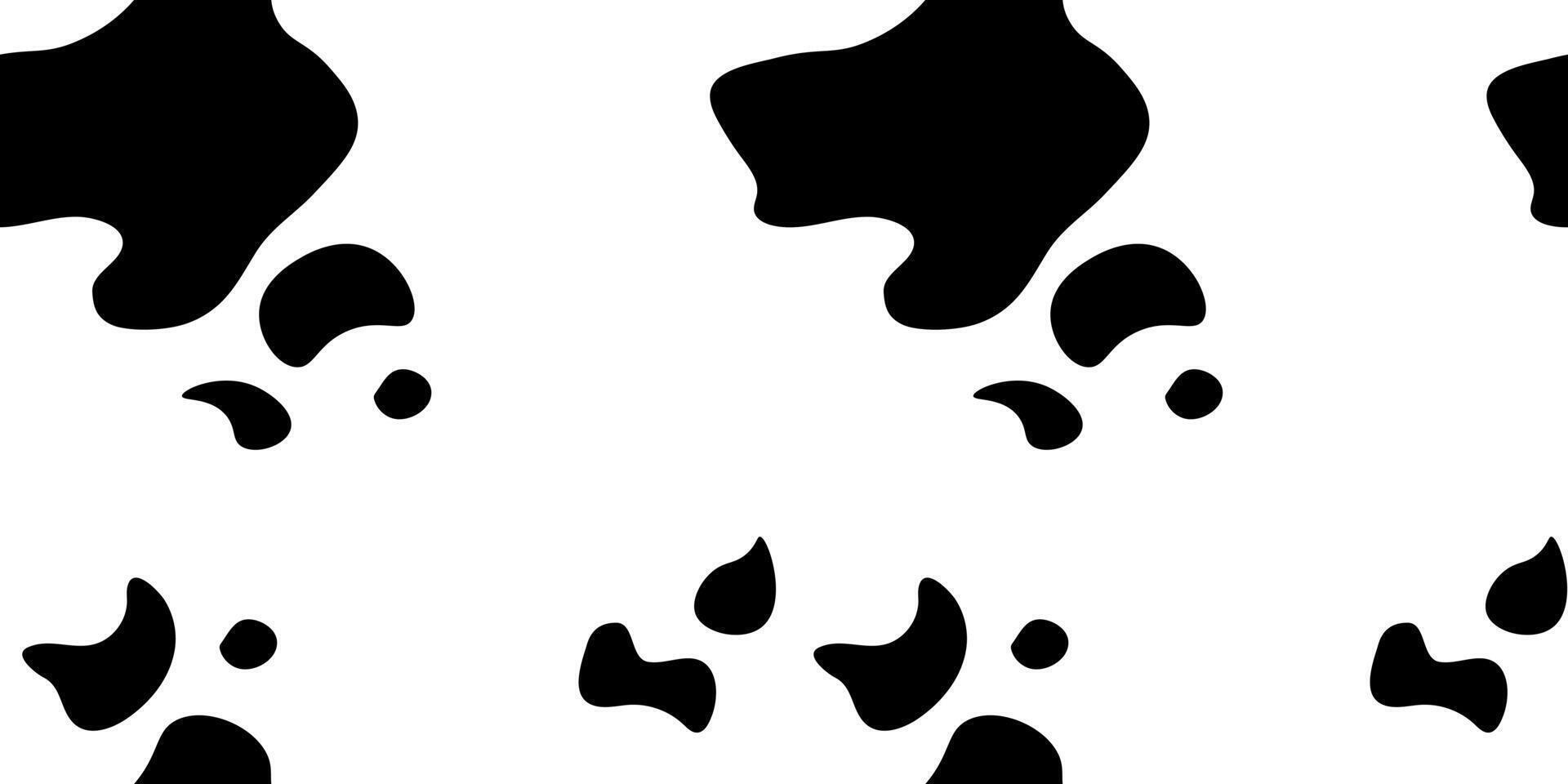 Texture spot, skin black white cow. Trendy animalistic seamless pattern for fashion, packaging, fabric and more. illustration EPS10. vector