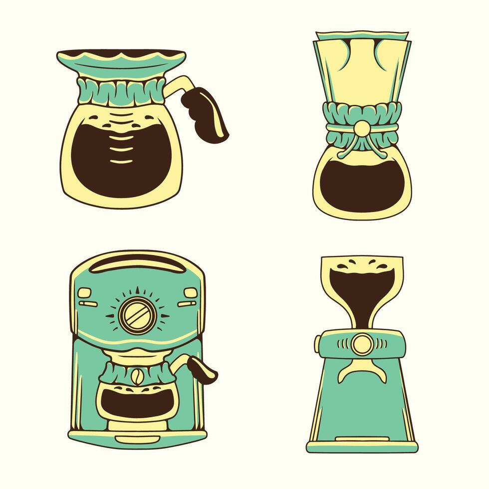 coffee machine illustration design vector