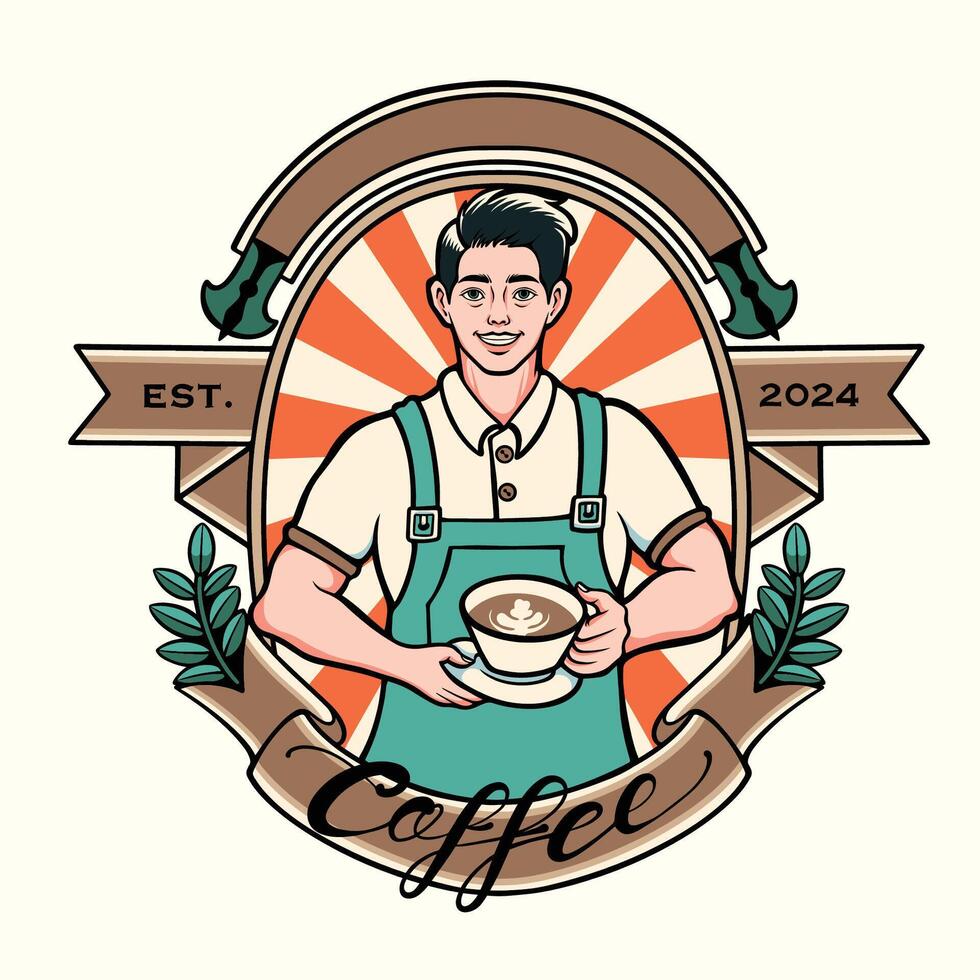 coffee set illustration design vector