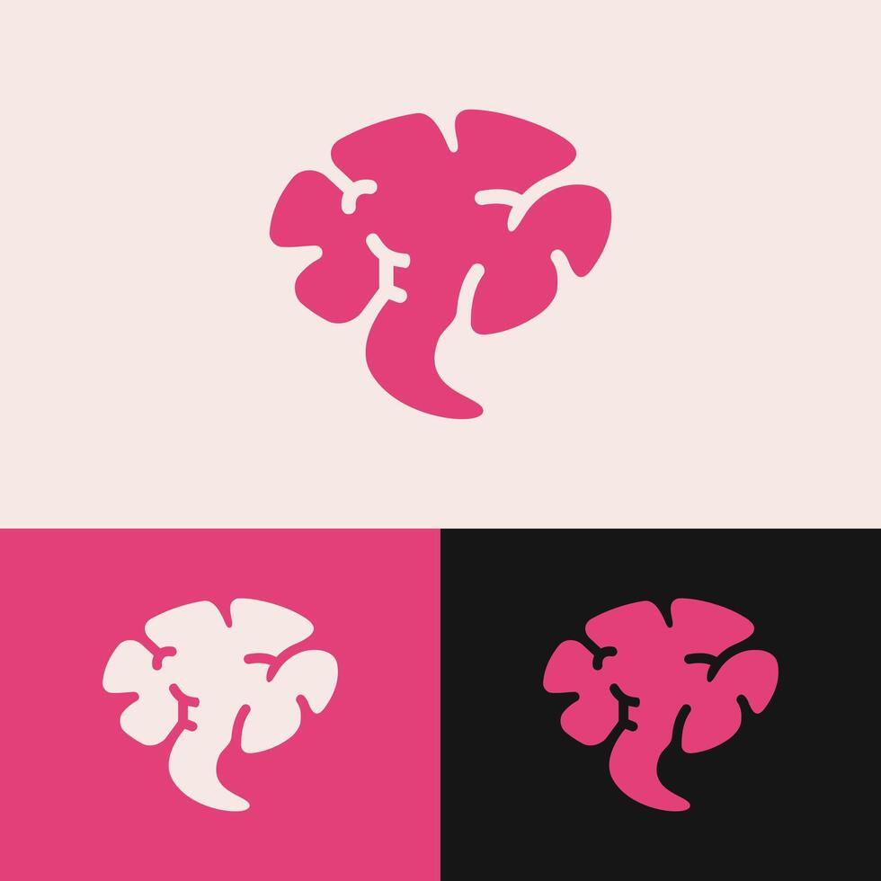 The logo depicts a brain and chat bubbles interacting with each other, symbolizing collaboration and innovation vector