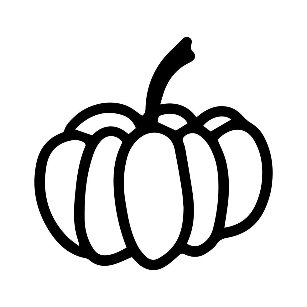 halloween pumpkin clipart isolated on white background icon. Funny, cute illustration for seasonal design, textile, decoration kids playroom or greeting card. Hand drawn prints and doodle. vector
