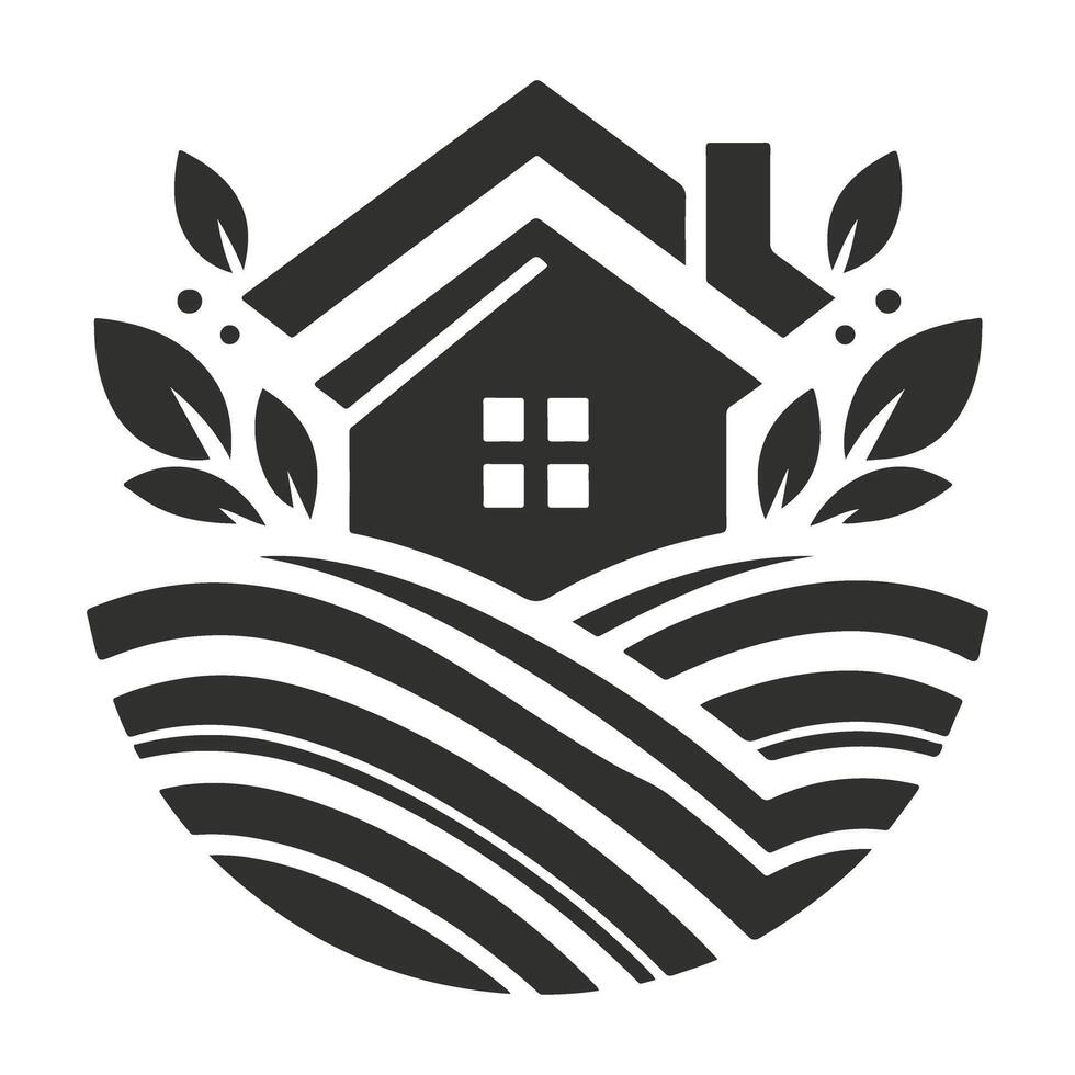 Eco Friendly Home Leaf Logo Design vector