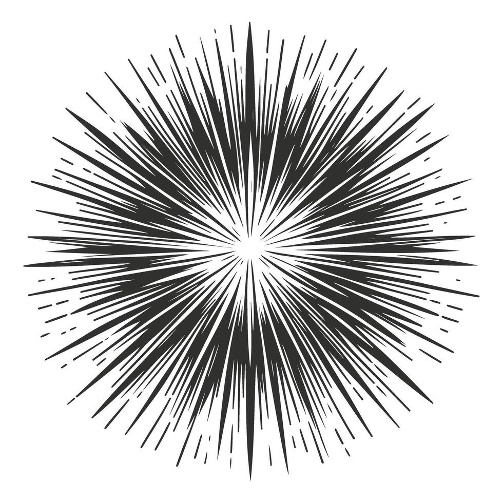 Retro Sunburst Pattern Concepts vector