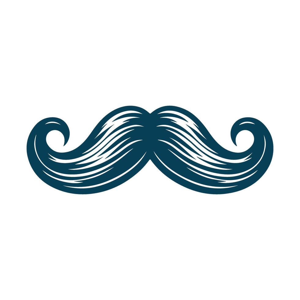 Mustache Icons and Illustrations vector