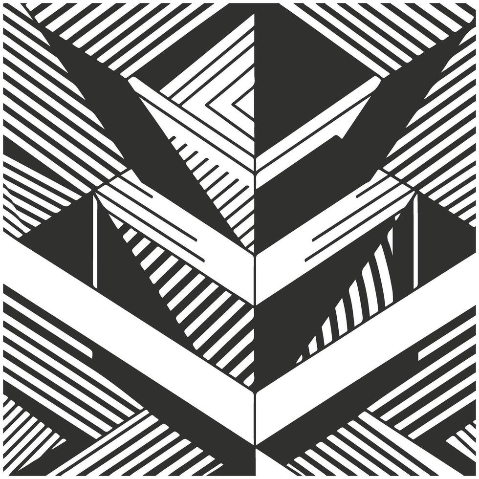 Flat Monochromatic Patterns for Design vector