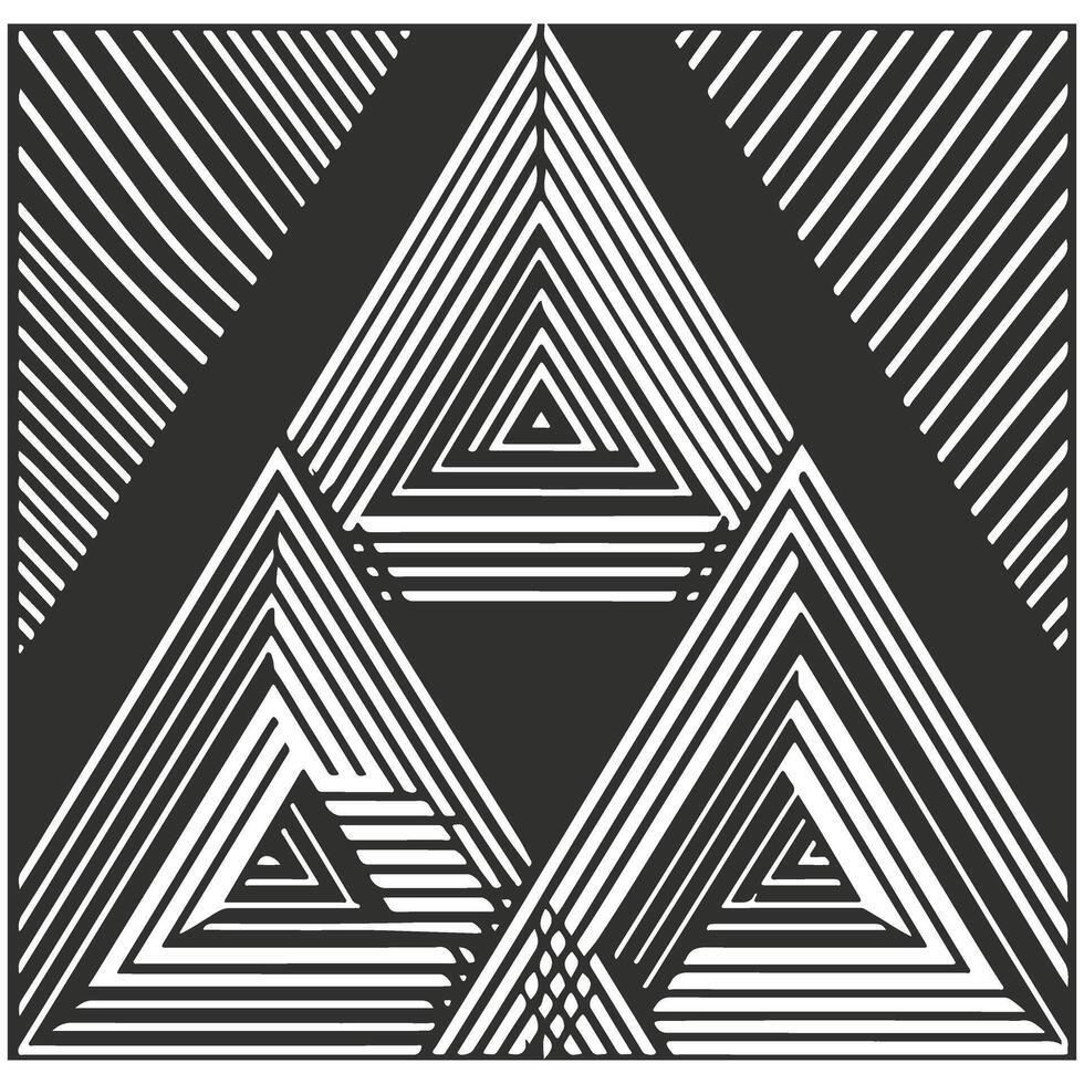 Elegant Flat Monochromatic Patterns vector