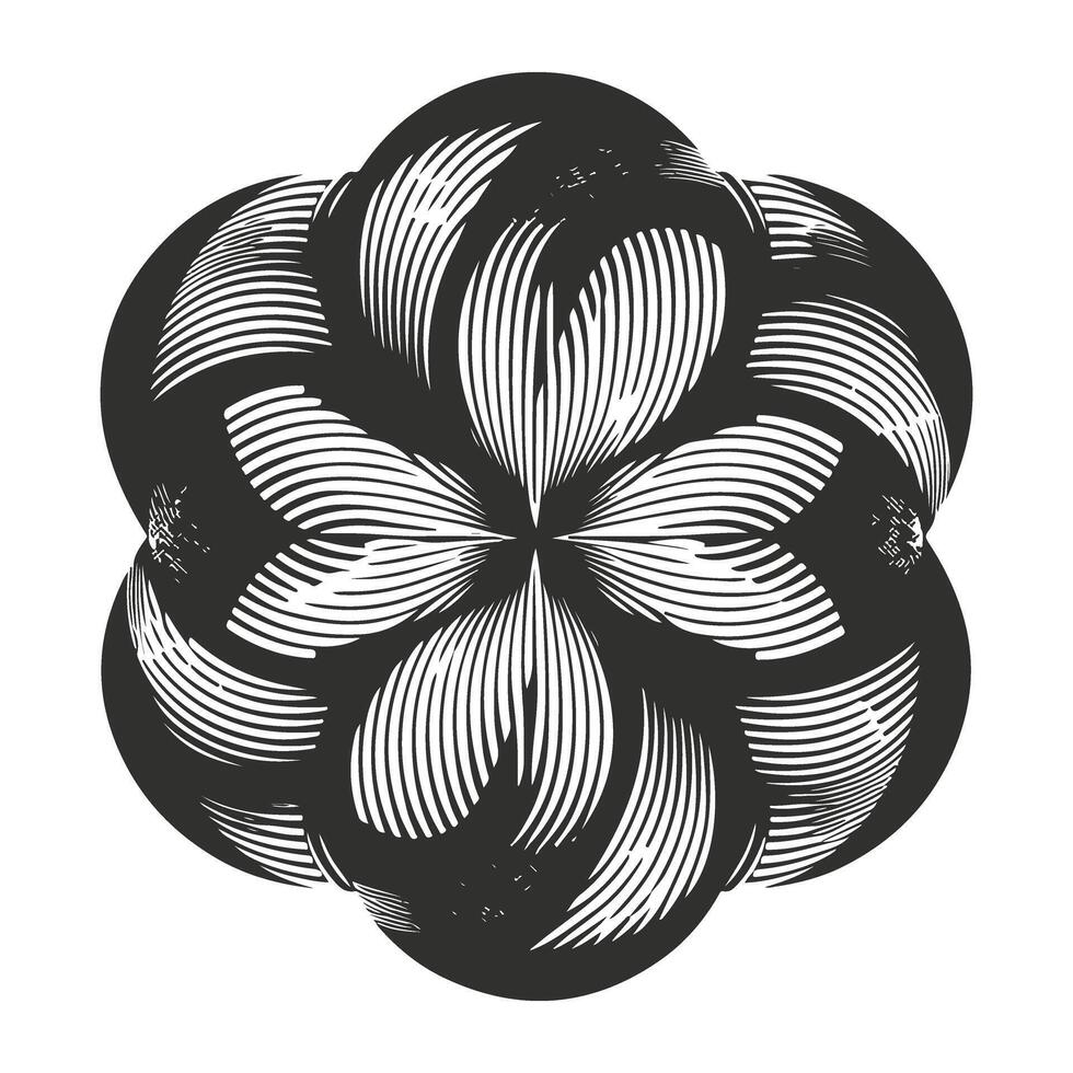 Monochromatic Flat Design Patterns Overview vector