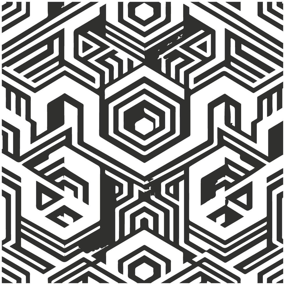 Flat Design with Monochromatic Patterns vector