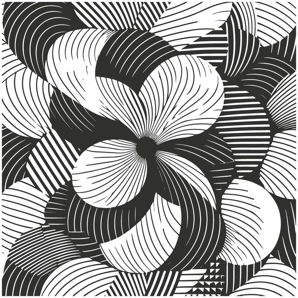 Monochromatic Patterns in Flat Design vector