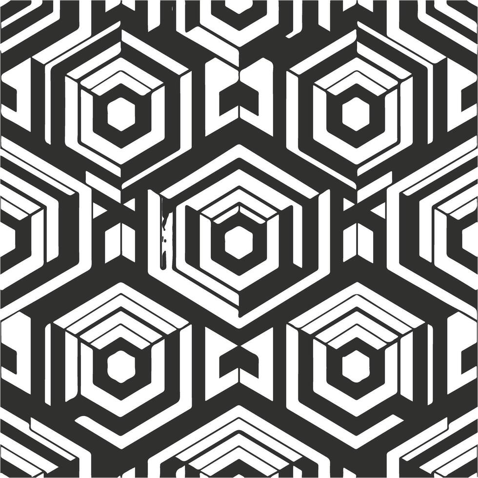 Modern Flat Monochromatic Patterns vector