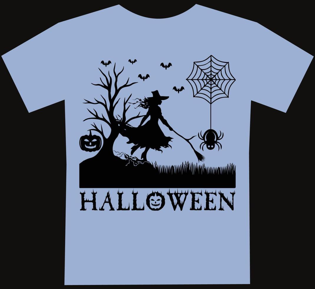 Halloween T shirt design vector