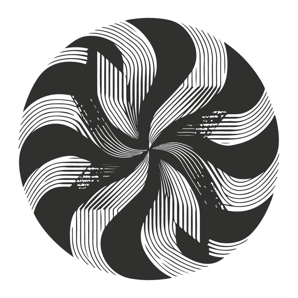 Flat Monochromatic Pattern Inspiration vector