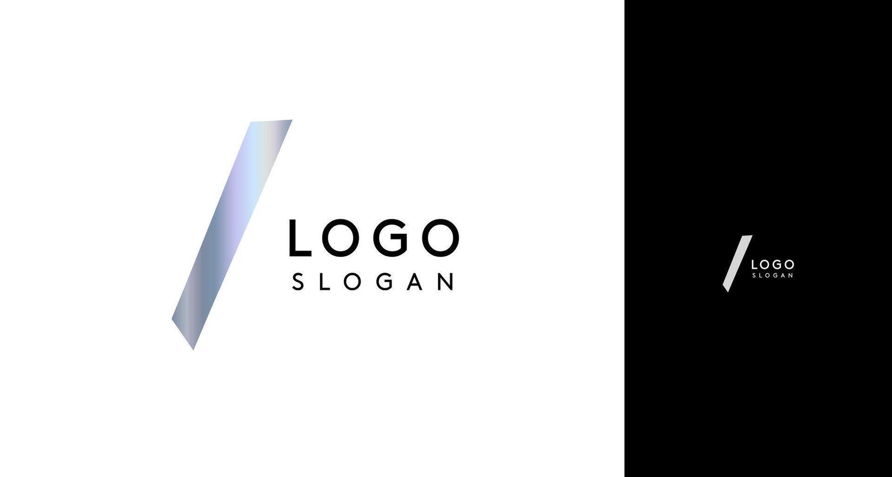 Shiny chromatic letter I, metallic monogram with shiny chrome iridescent gradient for streetwear fashion, music label, skate brand, urban art, graffiti-inspired products, modern tech company vector