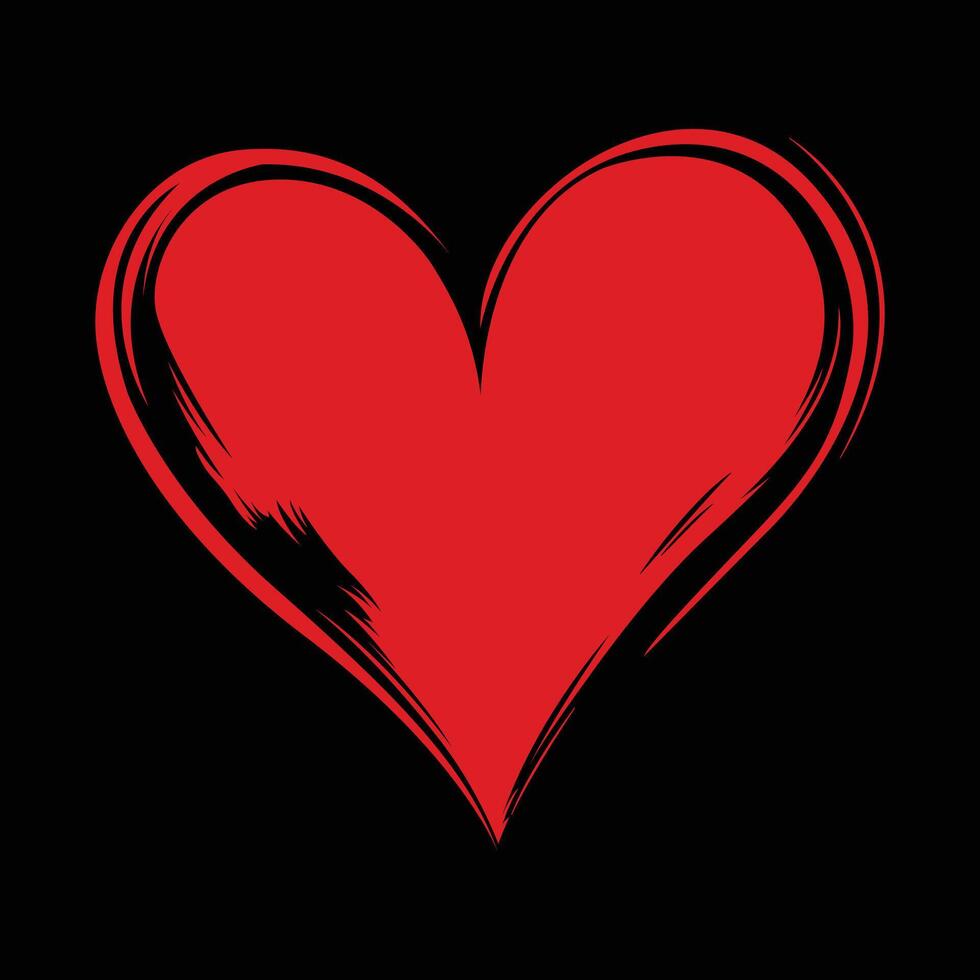 Red Heart Love icon for valentines day vector