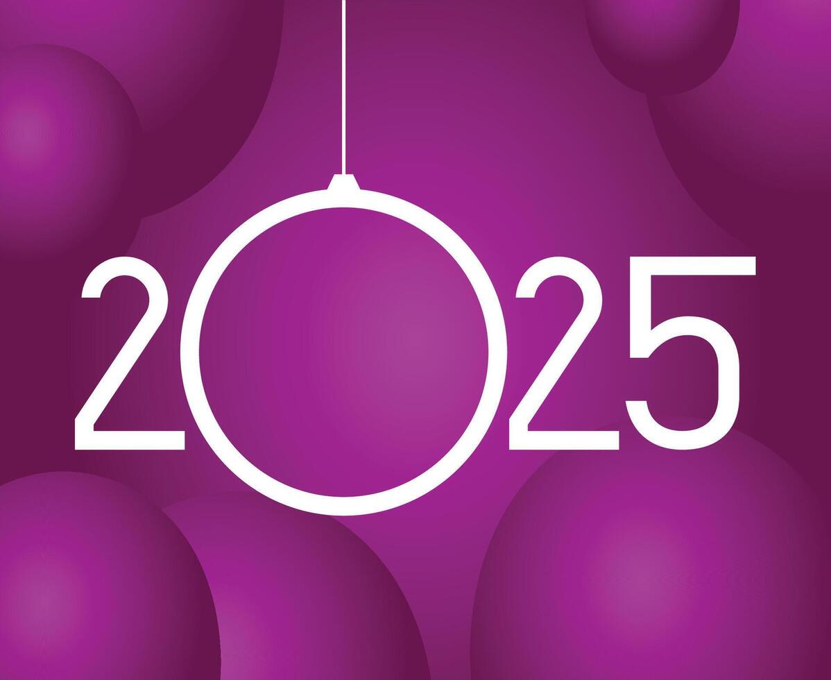2025 Purple And White Design Elegant Abstract Logo Symbol Illustration vector