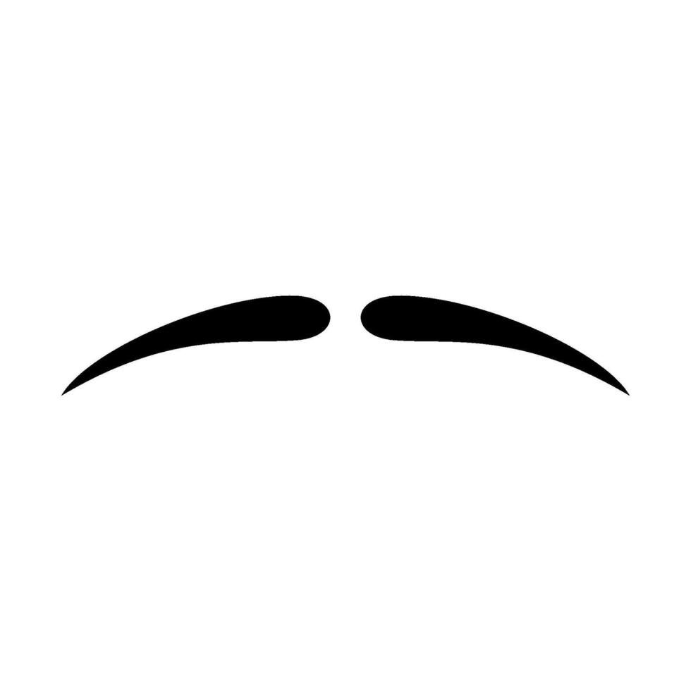 Thin Mustache Icon Logo Template Illustration Design vector
