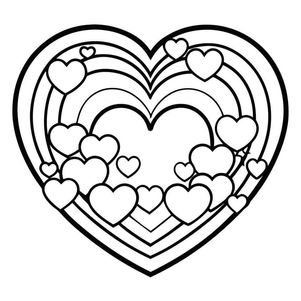 Printable Rainbow Hearts Coloring Page for Kids and Adults 51426404 Vector Art at Vecteezy printable-rainbow-hearts-coloring-page-for-kids-and-adults-51426404-vector-art-at-vecteezy