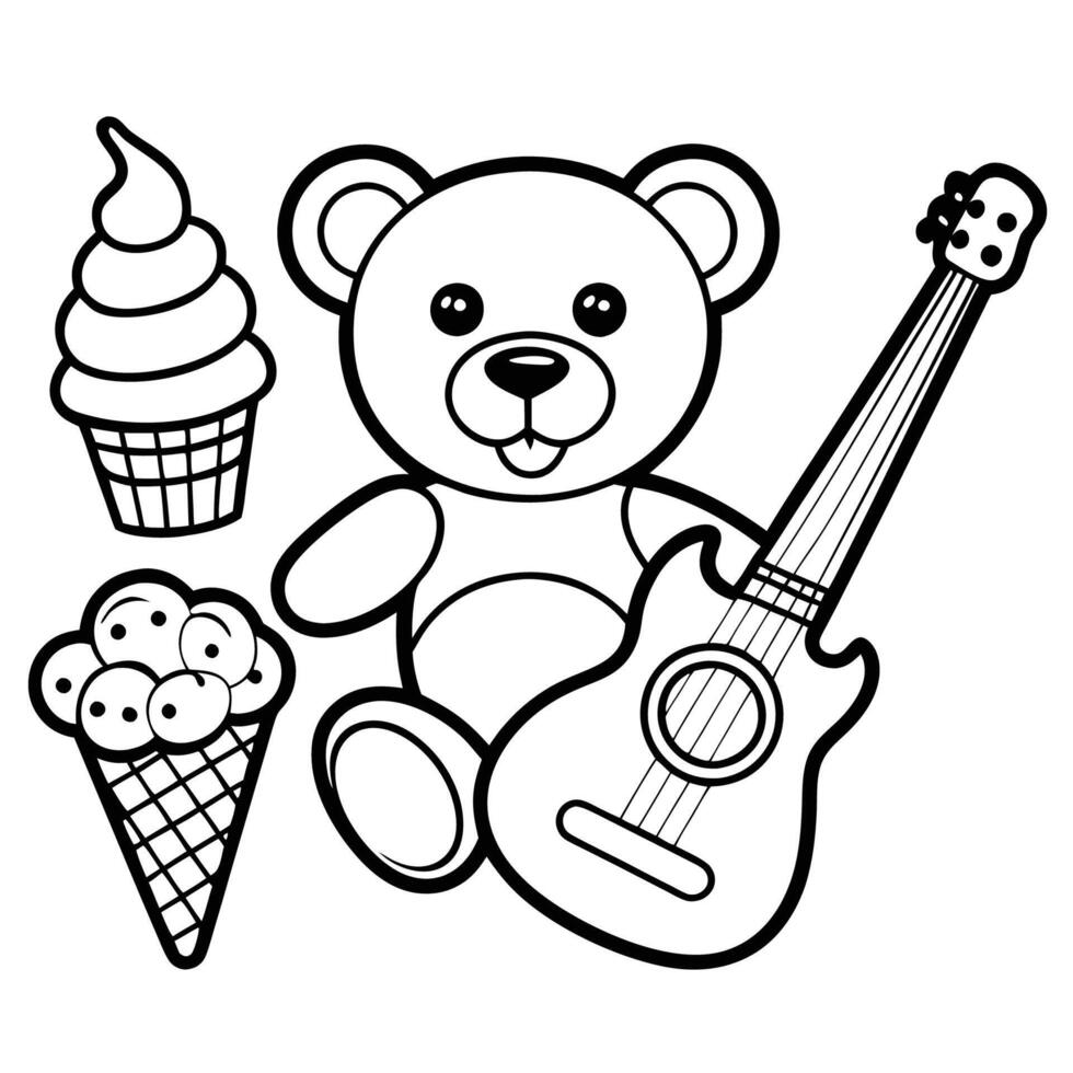Kids Coloring Fun A Collection of Objects Ready to Come Alive vector