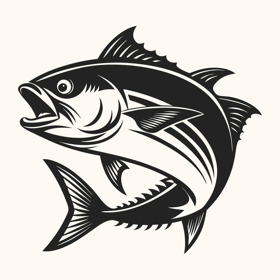 Tuna fish vectors. vector