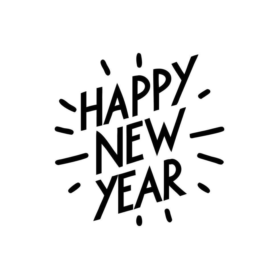 Happy new year illustration vector