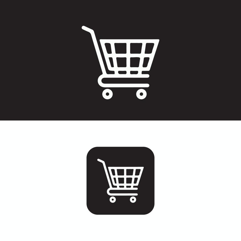 Shopping cart icon illustration vector