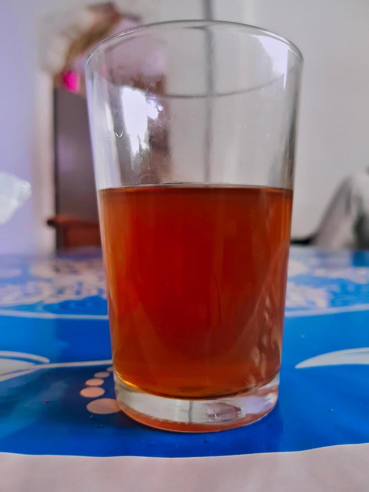 A cup of tea on the table photo