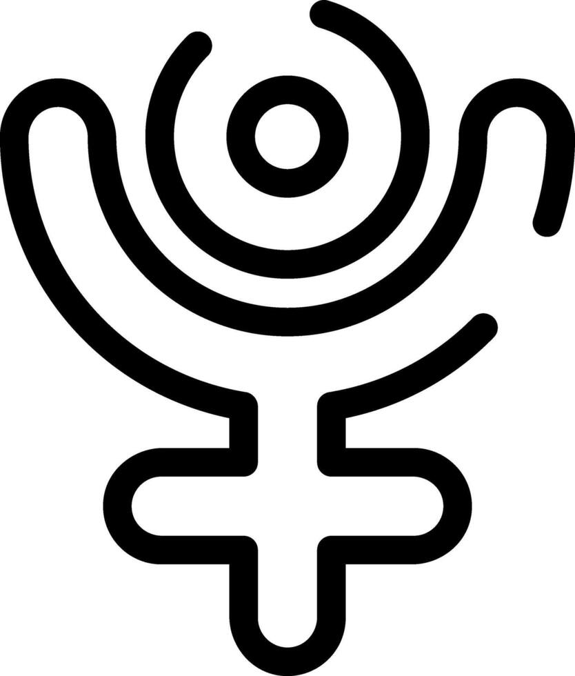 Rounded Stroke PLUTO Icon vector
