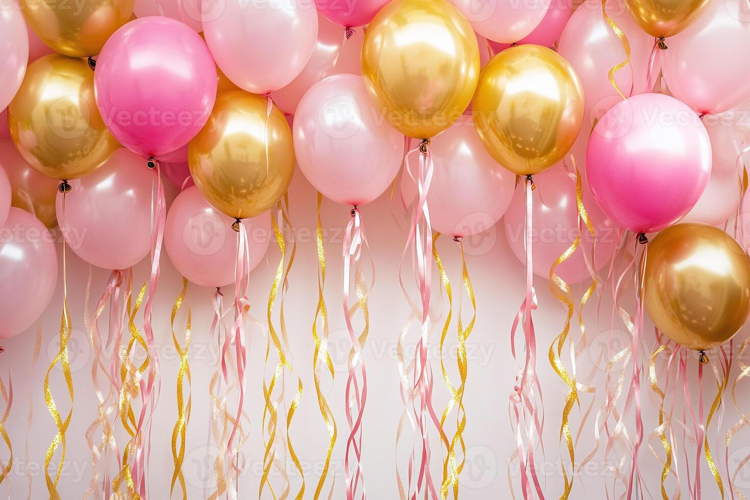 Pastel Pink Heart Balloon with Festive Party Decorations and Love Theme photo